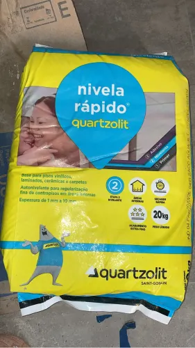 Lote com 10 Sacos Nivela Rápido Quartzolit 20kg - Novos