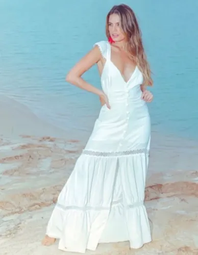 Vestido joiola branco longo