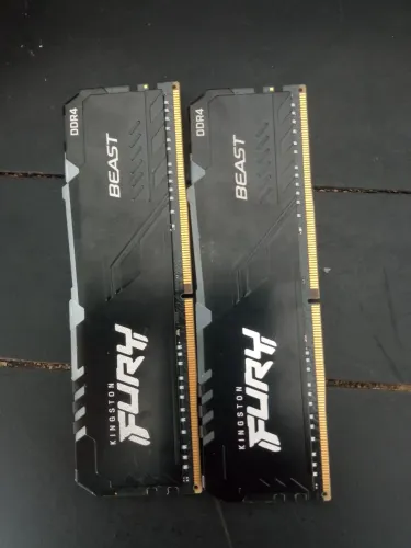 2 Memórias ddr4 Fury beast 8gb cada