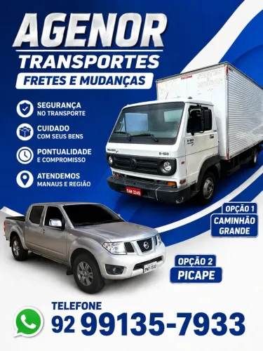 Fazemos frete para Manaus e interior próximos