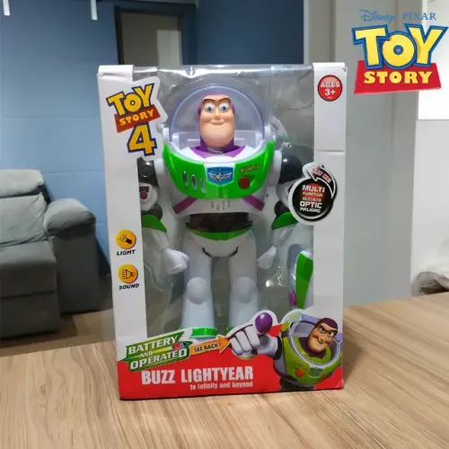 Action Figure Boneco Buzz Lightyear com Asas e Caixa (Disney Pixar®)