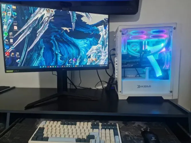 PC Gamer Completo + Monitor 144Hz - RTX 5070 + Ryzen 7 + 8 Fans ARGB + 2 SSDs
