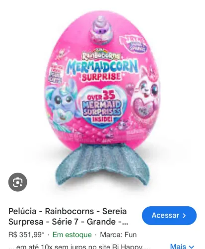 Sereia surpresa Rainbocorns