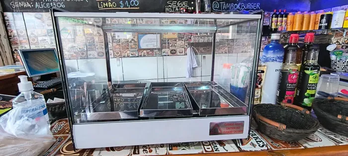 Estufa de Salgado moderna com Led Titan aço inox