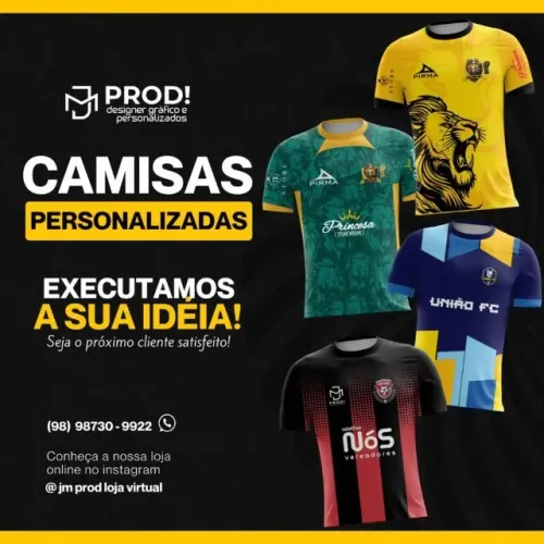 Camisas personalizadas do seu jeito (Sublimação total)