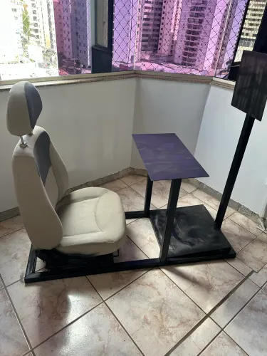 ? Cockpit Sim Racing em Ferro - Fabricação Própria | Pronto para Uso