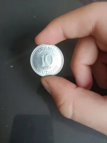 Moeda 10 Cruzados 1988 - Brasil - Colecionador