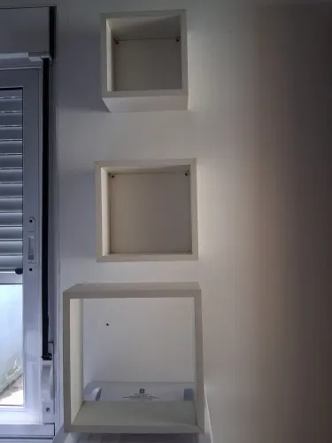 Kit 3 nichos mdf