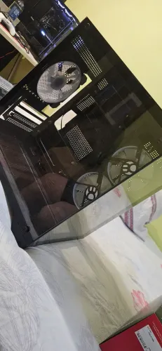 Gabinete Gamer BlueCase aquário MiniTower com 3 fans RGB