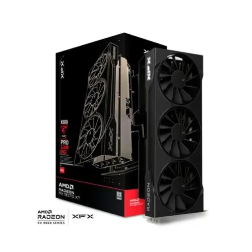 Placa de Vídeo XFX Swift AMD Radeon RX 9070 XT Preta 16GB GDDR6