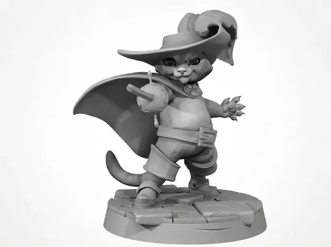 Miniatura Gato de Botas do Shrek RPG compatível D&D