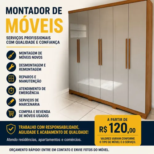 Montagem de móveis R$120,00