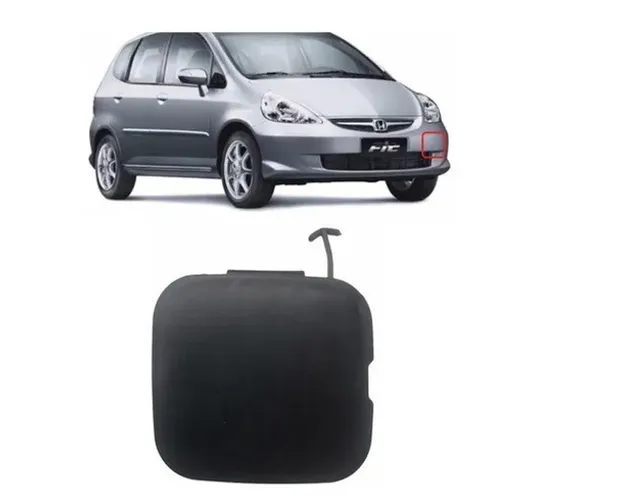 Moldura Tampa Reboque Parachoque Honda Fit 2003 a 2008