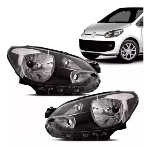 Farol Preto Filete Preto Vw Up 2014 2015 2016