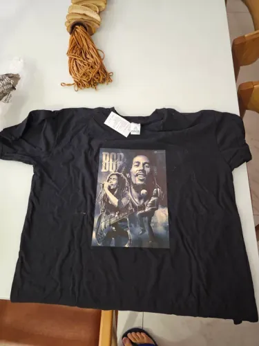 Camisa Bob Marley nova com etiqueta - Tamanho GG/XGG - Preta