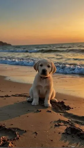 Filhote Labrador amor que cabe no colo