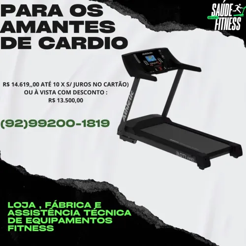 Esteira Athletic 3.0ti profissional com garantia
