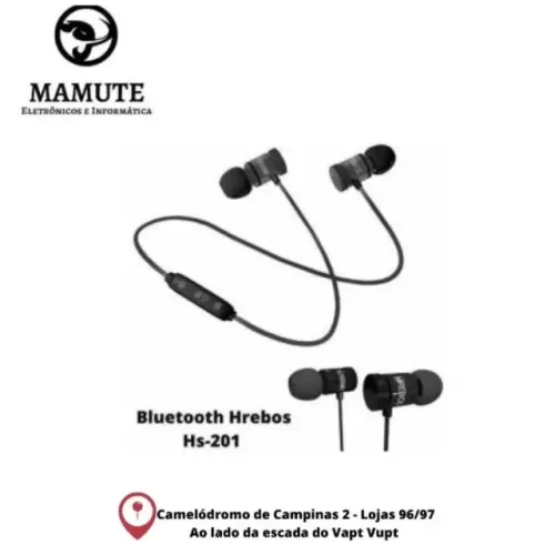 Fone Bluetooth Music Conection Hrebos Hs-201