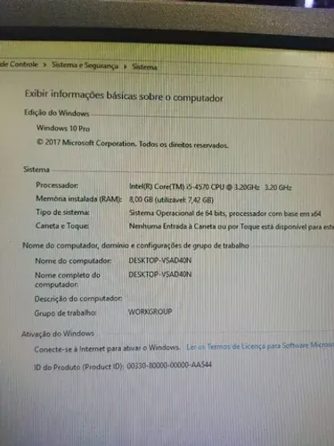 Kit i5 de 4 geração, 8gb de memória 