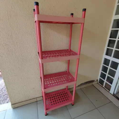1 Prateleira Estante de Plástico Desmontável Modular