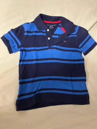 Polo Tommy Hilfiger Infantil - Azul Tam 3