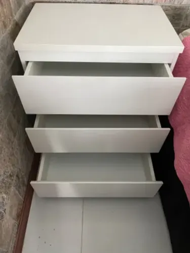 Escrivaninha mesa de cabeceira 3 gavetas
