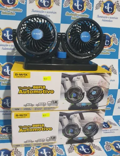 Ventilador Automotivo 12v para Painel - Marca B-Max - Modelo Universal com Ângulo 360°
