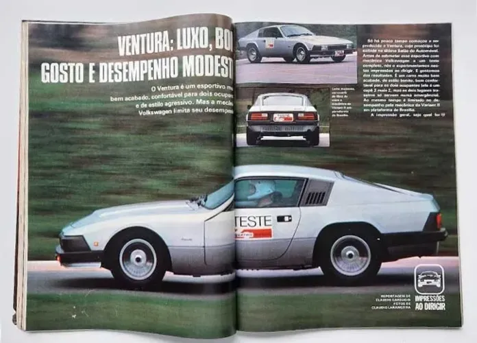 Revista Quatro Rodas - L'Automobile Ventura 1980