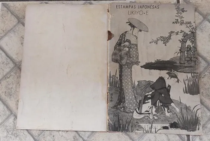 Livro revista estampas Japonesas ukiyo e Desenhos Japão raríssimo antiguidade 