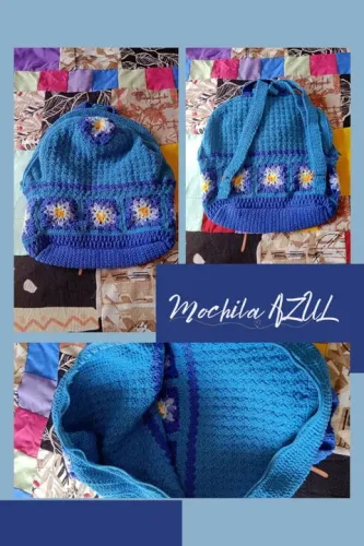 Mochila de crochê