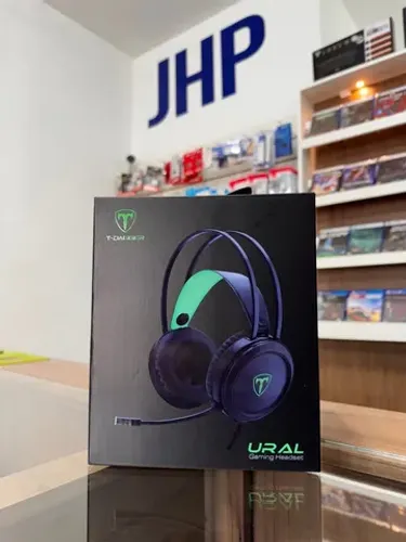 Headset Gamer T-Dagger Ural Preto | Parcela Sem Juros | Loja Física Curitiba