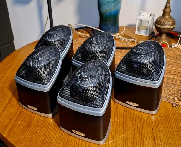 CAIXAS 5.0 MIRAGE NANOSAT 100W 8ohms 89dB