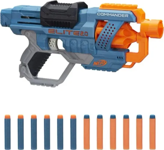 Nerf Elite 2.0 Commander RD-6 - Lançador com 12 Dardos (Lacrado)