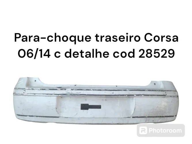 Para-choque traseiro Corsa 06/14 c/ detalhe