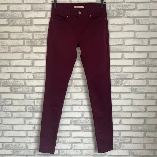 Calça Jeans Levi's Vinho Skinny Tamanho 36-38