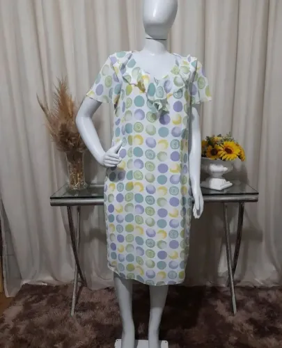Vestido midi estampada 