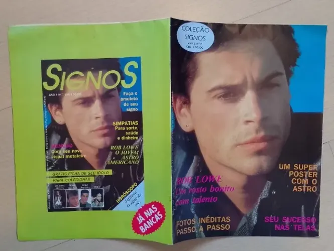 Revista pôster Rob Lowe 