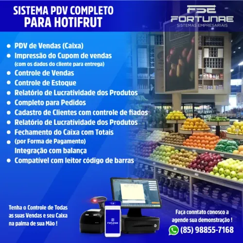 SISTEMA COMPLETO E SIMPLES DE USAR PARA SEU HORTIFRUTI