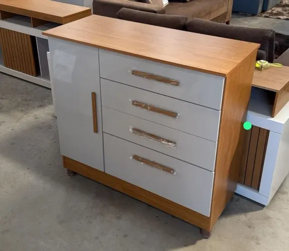 Comoda tcil chicago gavetas com corrediças telescópicas