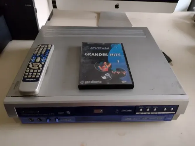 DVD Karokê Gradiente K50/3C  Luciano Huck + controle + dvd original