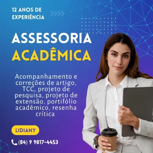 Assessoria acadêmica | TCC, artigo científico, projeto de pesquisa, portifólio, monografia