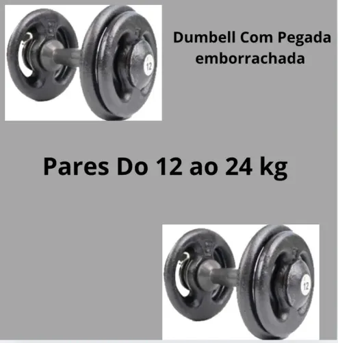 Dumbell pintado pares do 12 ao 24