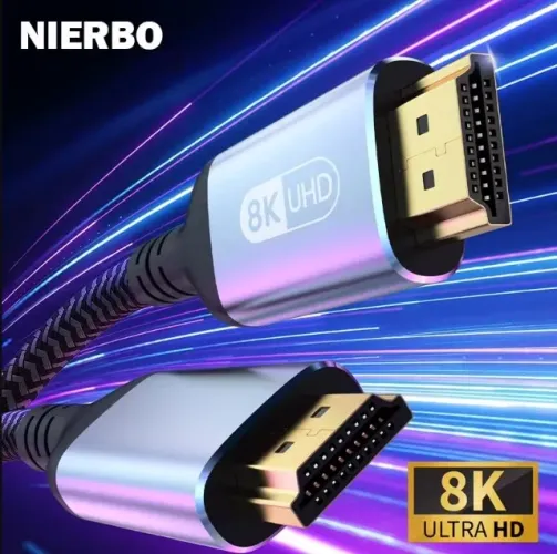 Cabo HDMI 2.1 Cabo HDMI 8K 60Hz 4K 120Hz 48Gbps EARC ARC HDCP 2 metros