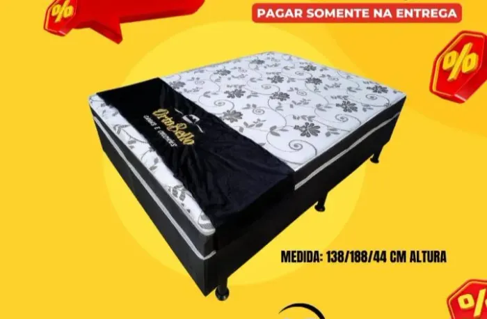 Cama box de casal Alto Conforto Promoção espuma d20