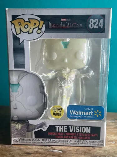 Funko Pop Marvel WandaVision - The Vision #824 Glow In The Dark Exclusive Walmart