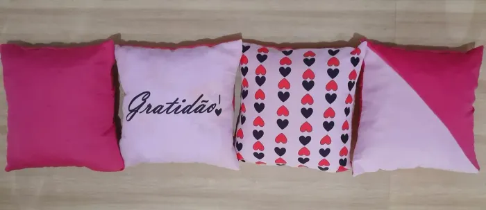 Kit com 4 almofadas decorativas 