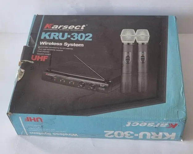 Microfone Sem Fio Karsect KRU-302 *** Novo na Caixa ***