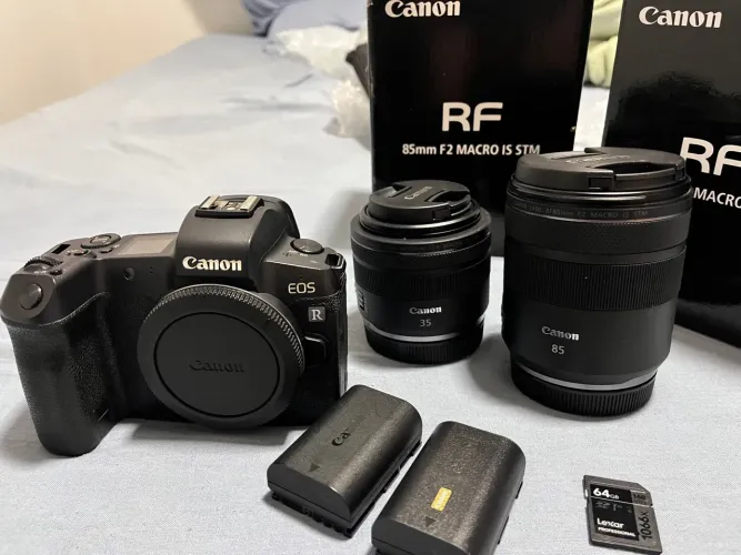 Canon EOS R + Lentes RF 35mm e 85mm