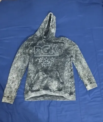 casaco moletom dgk - cinza tamanho g