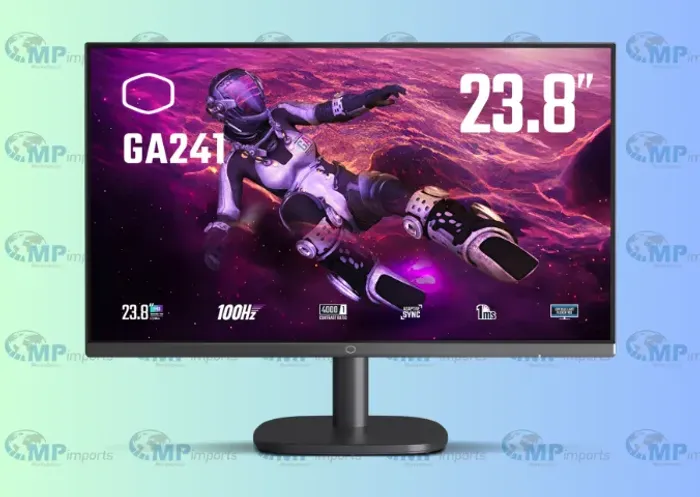Loja MP Imports: Monitor Gamer Cooler Master Ga241 Flat 23.8" FHD, VA, 1ms, 100hz, HDMI